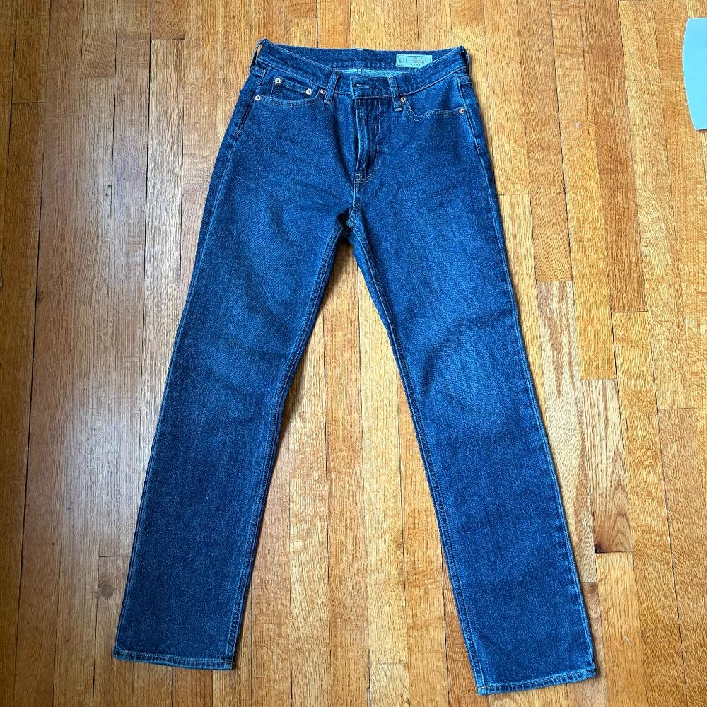 Gap High Rise Straight Leg Jeans
